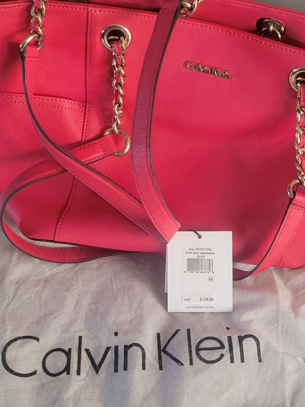 Calvin Klein Watermelon (Pink) Tote